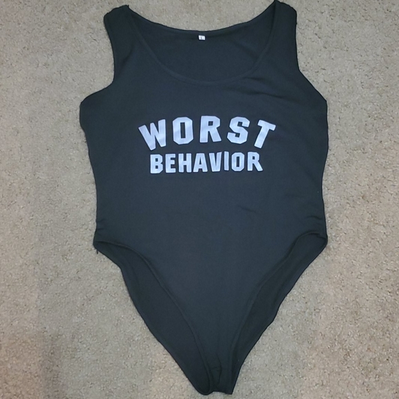 WORST BEHAVIOR ONE PIECE SWIMSUIT - Picture 2 of 3